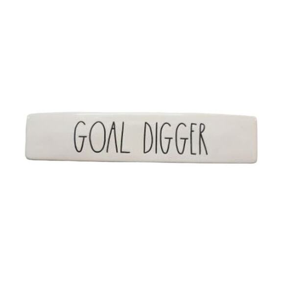 Rae Dunn Ceramic Goal Digger Desk Accent - Picture 1 of 3
